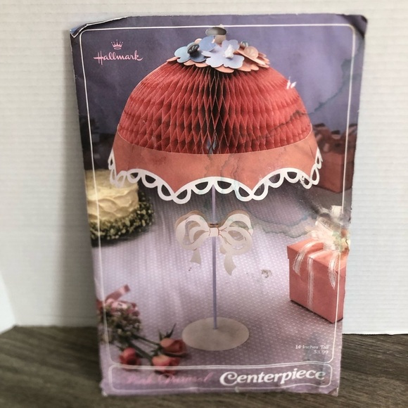 NOS Vtg Hallmark Pink Parasol - Picture 2 of 14
